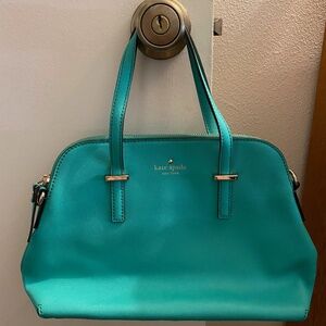 cute womens teal kate spade purse does NOT come with crossbody strap